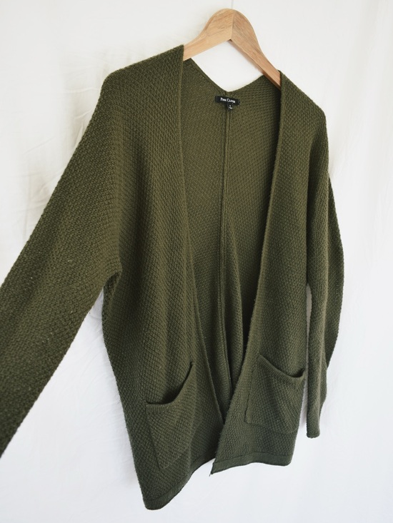 Pink Clover Sweaters - Pink Clover Forest Green Knit Cardigan